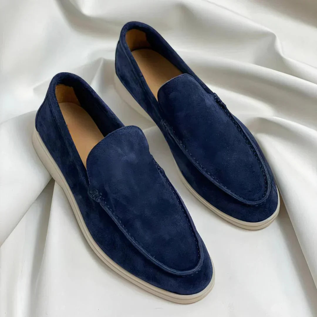 Mocasines elegantes de gamuza