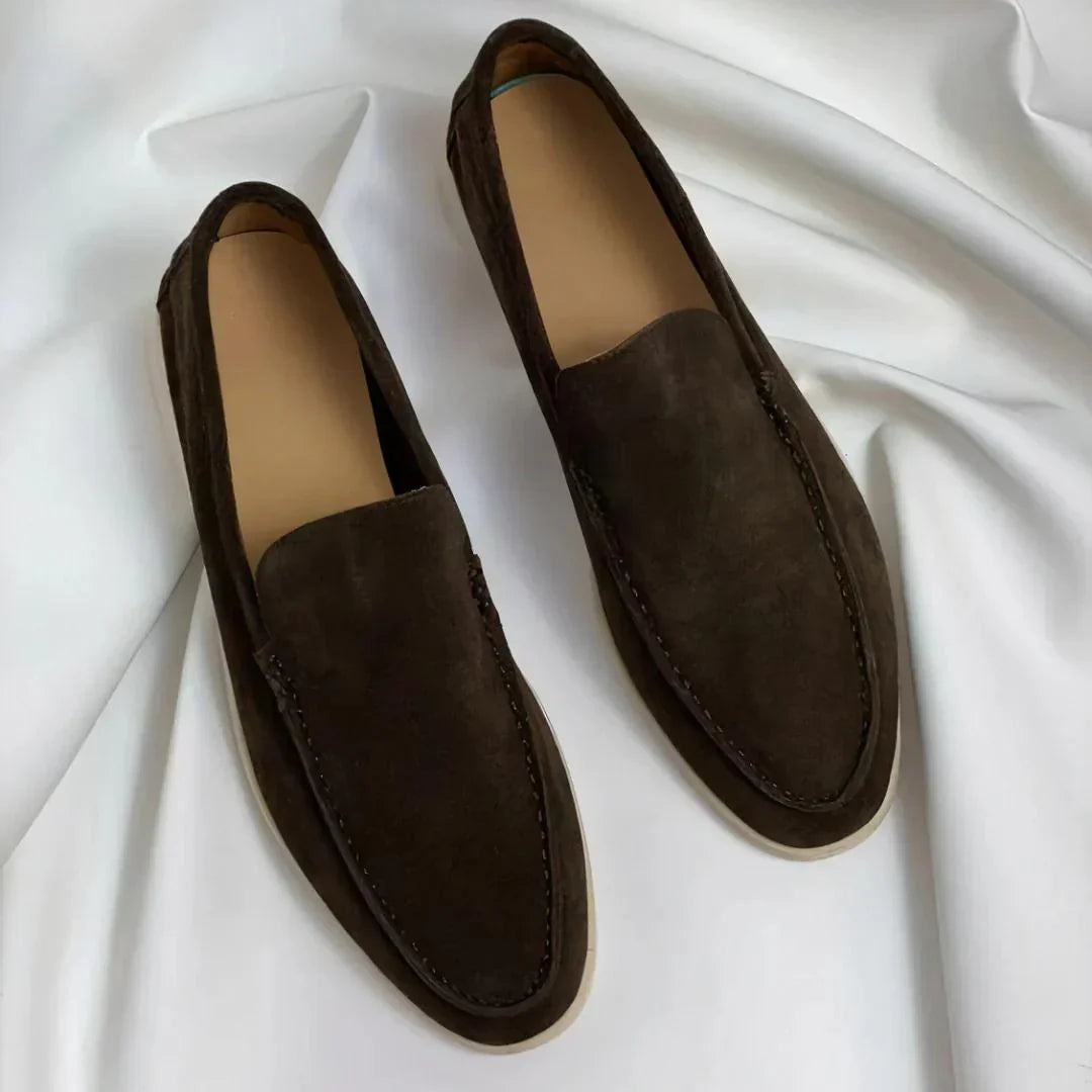 Mocasines elegantes de gamuza