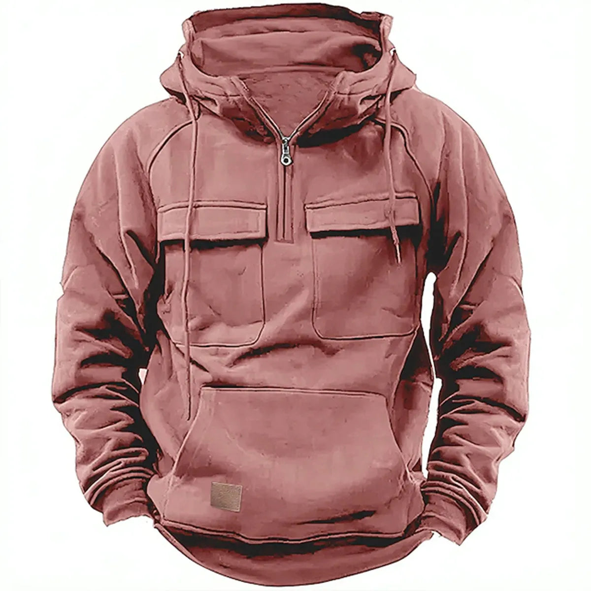 Adam – Sudadera con capucha, cremallera y bolsillos en el pecho
