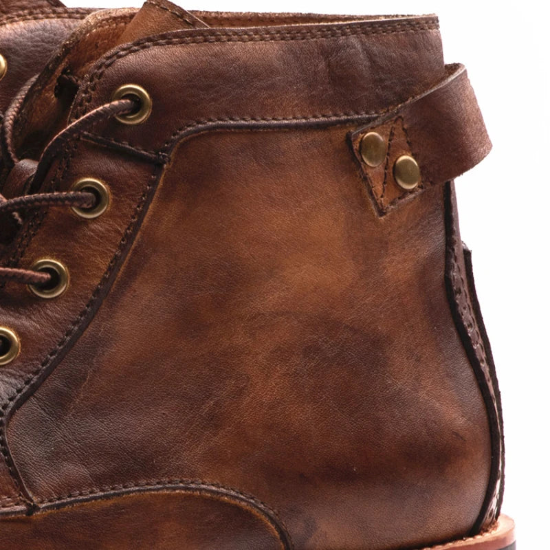 Fanum | Botas para Hombre de Punta Redonda Retro