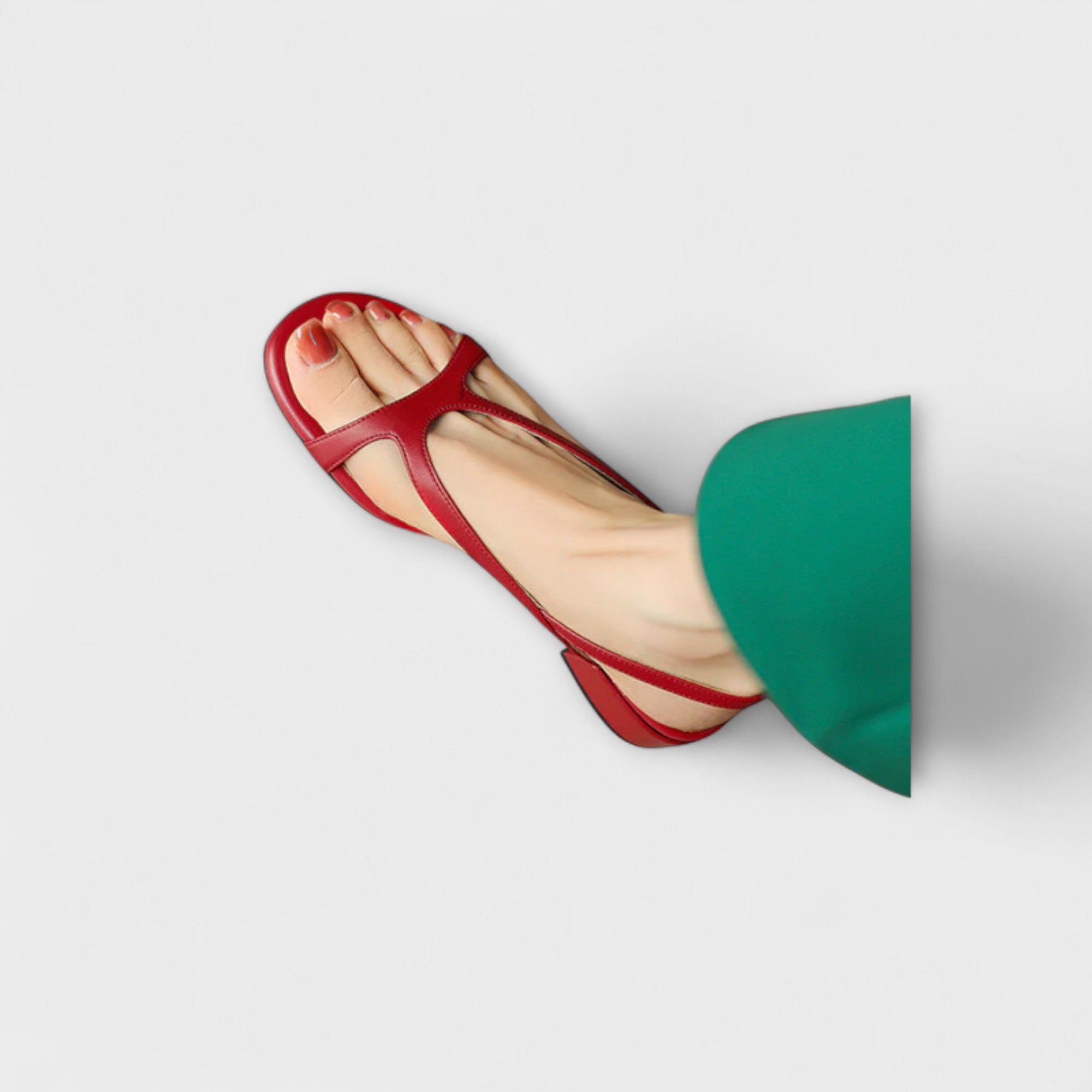 Evelyn - Eleganti Sandali Piani Minna con Finitura Raffinata