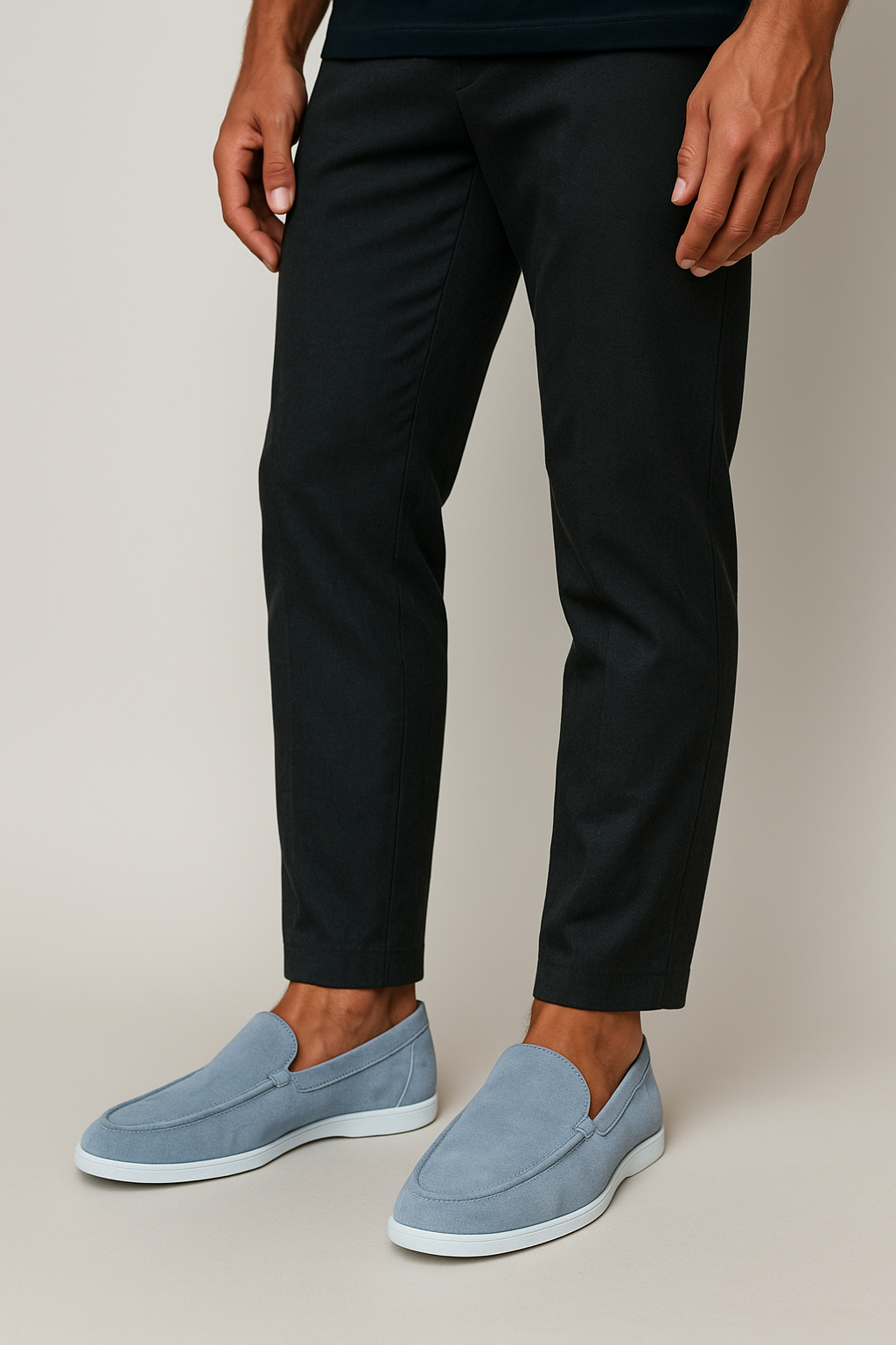 Mocasines elegantes de gamuza