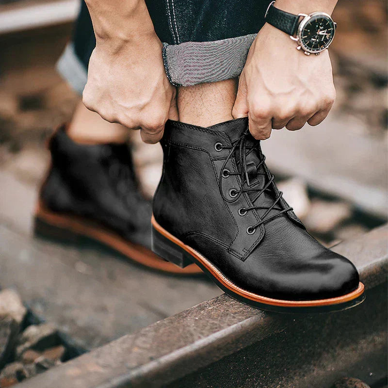 Fanum | Botas para Hombre de Punta Redonda Retro