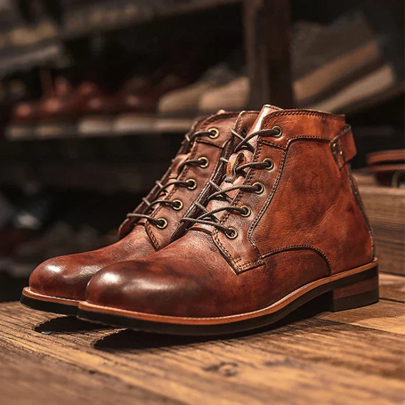 Fanum | Botas para Hombre de Punta Redonda Retro