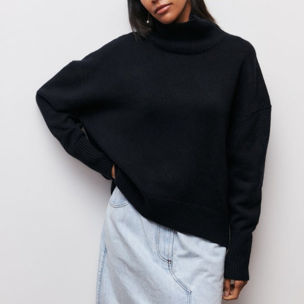JERSEY DE PUNTO CON CUELLO VUELTO